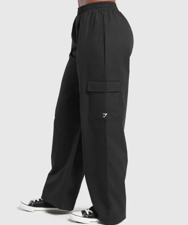 Gymshark Joggers & Sweatpants*Cotton Cargo Pants Black