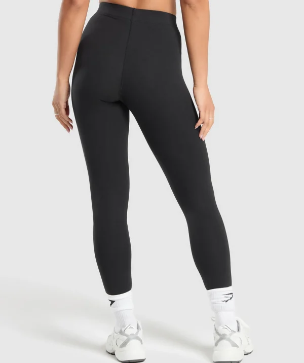 Gymshark Black Leggings*Cotton Leggings Black