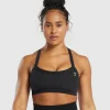 Gymshark Sports Bras*Cotton Lifting Sports Bra Black