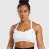 Gymshark Sports Bras*Cotton Lifting Sports Bra White