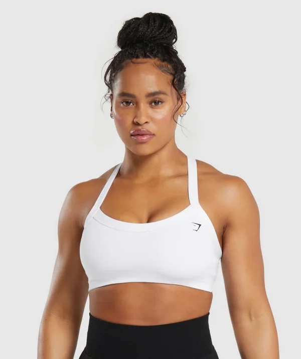 Gymshark Sports Bras*Cotton Lifting Sports Bra White