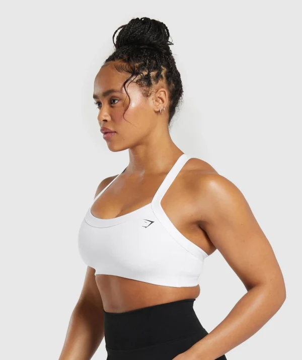 Gymshark Sports Bras*Cotton Lifting Sports Bra White