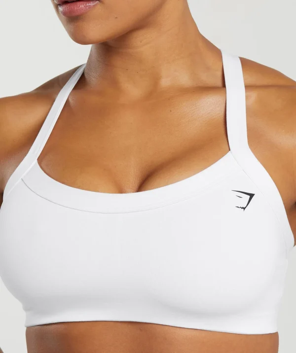 Gymshark Sports Bras*Cotton Lifting Sports Bra White