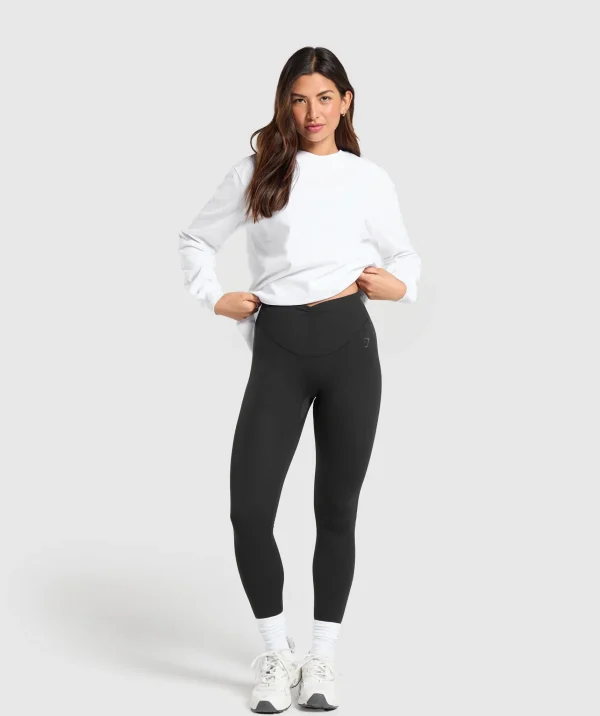 Gymshark Modest Workout Clothes & Hijabs | T-shirts & Tops*Cotton Oversized Long Sleeve Top White