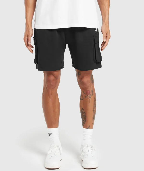 Gymshark Cargo Pants | Shorts*Crest Cargo 7" Shorts Black