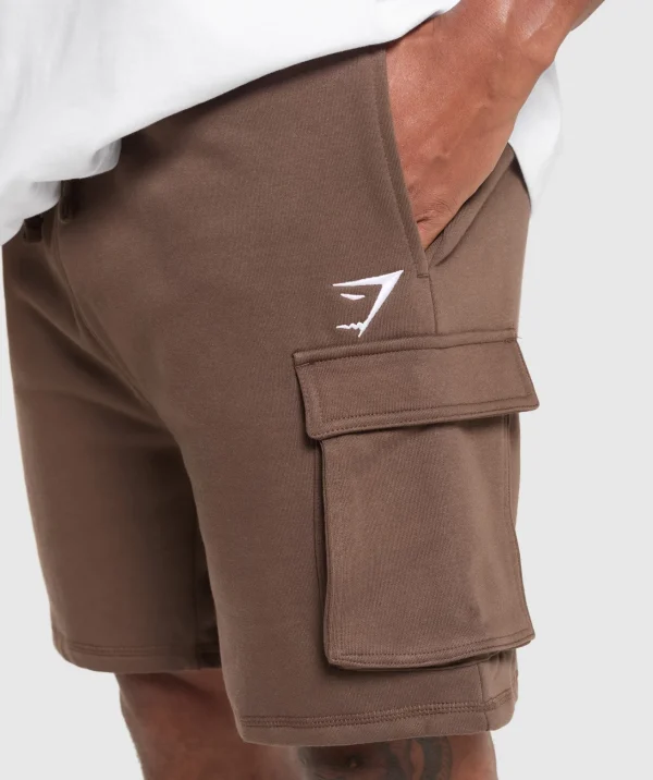 Gymshark Shorts*Crest Cargo 7" Shorts WalnutBrown