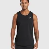 Gymshark Tank Tops*Crest Cotton Tank Black