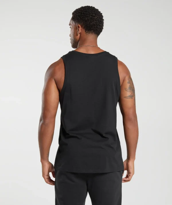 Gymshark Tank Tops*Crest Cotton Tank Black