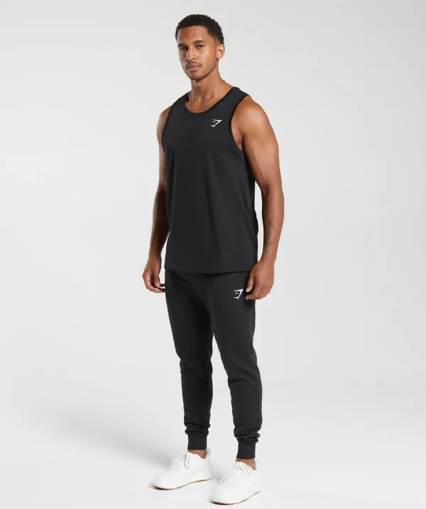 Gymshark Tank Tops*Crest Cotton Tank Black