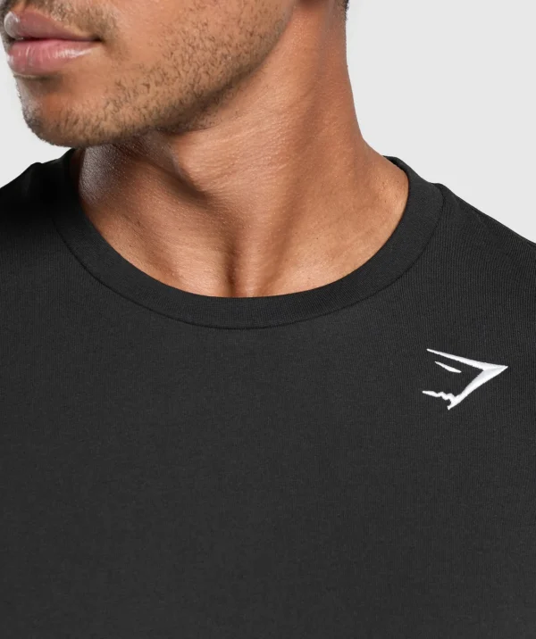 Gymshark T-shirts & Tops*Crest Long Sleeve T-Shirt Black