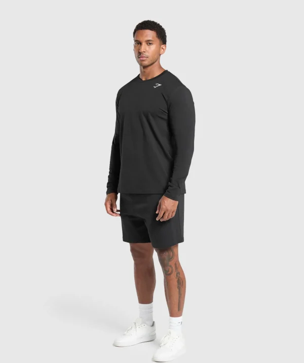 Gymshark T-shirts & Tops*Crest Long Sleeve T-Shirt Black