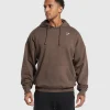 Gymshark Hoodies & Sweatshirts*Crest Oversized Hoodie WalnutBrown