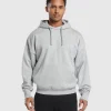 Gymshark Hoodies & Sweatshirts*Crest Oversized Hoodie LightGreyMarl