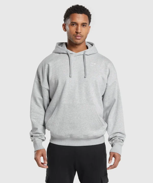 Gymshark Hoodies & Sweatshirts*Crest Oversized Hoodie LightGreyMarl