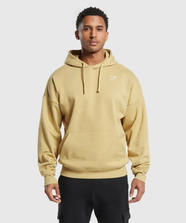 Gymshark Hoodies & Sweatshirts*Crest Oversized Hoodie KhakiYellow