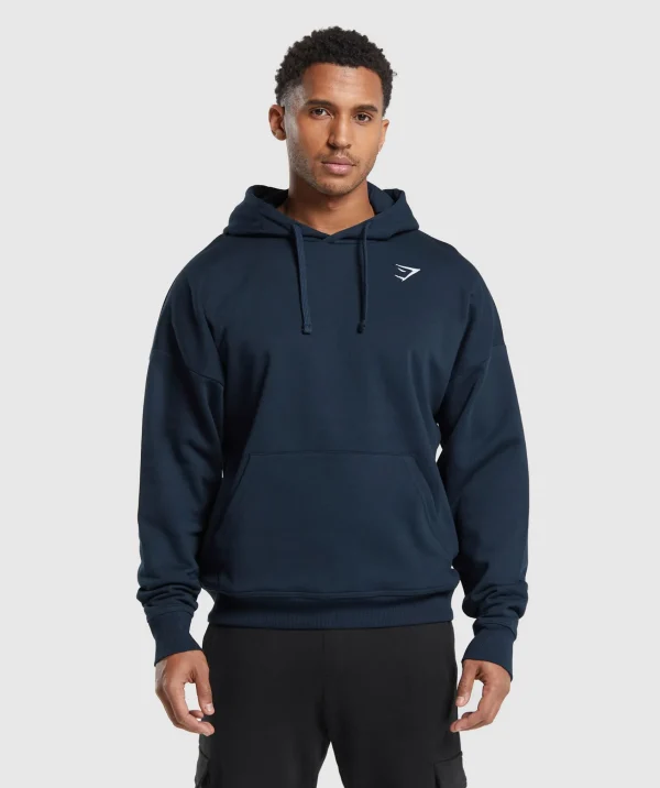 Gymshark Hoodies & Sweatshirts*Crest Oversized Hoodie Navy