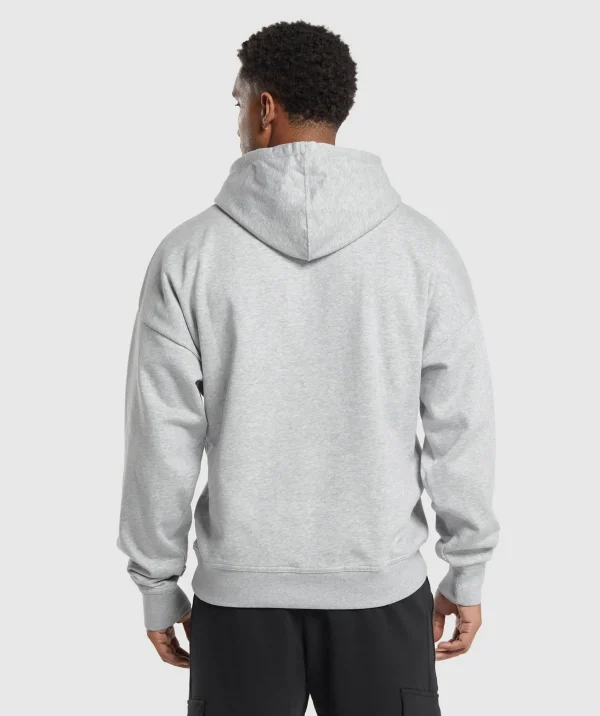 Gymshark Hoodies & Sweatshirts*Crest Oversized Hoodie LightGreyMarl