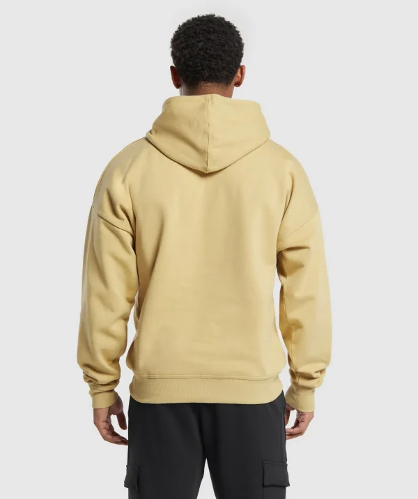 Gymshark Hoodies & Sweatshirts*Crest Oversized Hoodie KhakiYellow