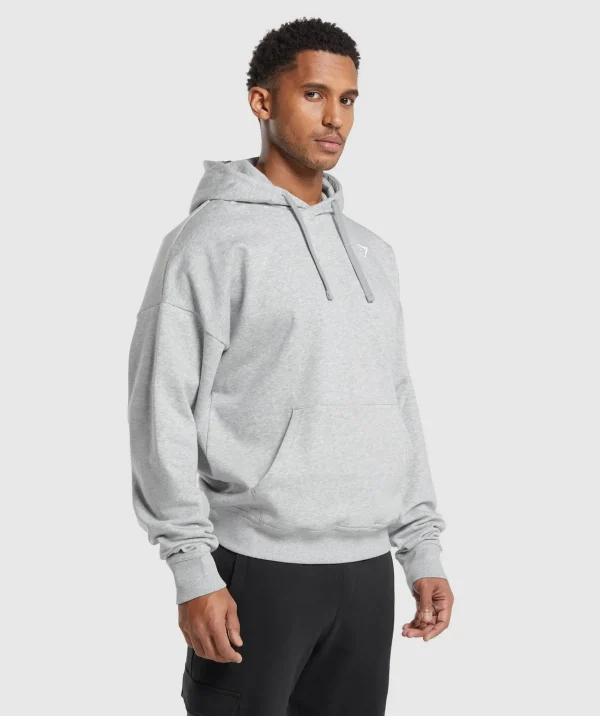 Gymshark Hoodies & Sweatshirts*Crest Oversized Hoodie LightGreyMarl