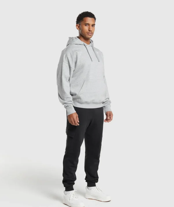 Gymshark Hoodies & Sweatshirts*Crest Oversized Hoodie LightGreyMarl