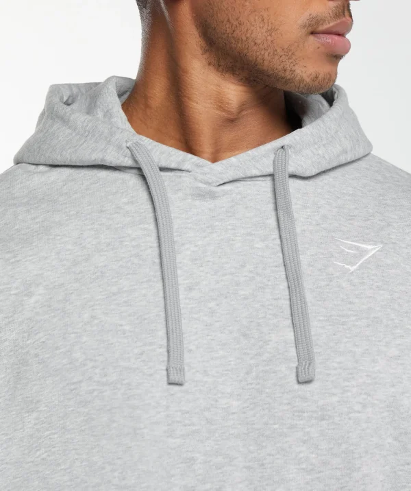 Gymshark Hoodies & Sweatshirts*Crest Oversized Hoodie LightGreyMarl