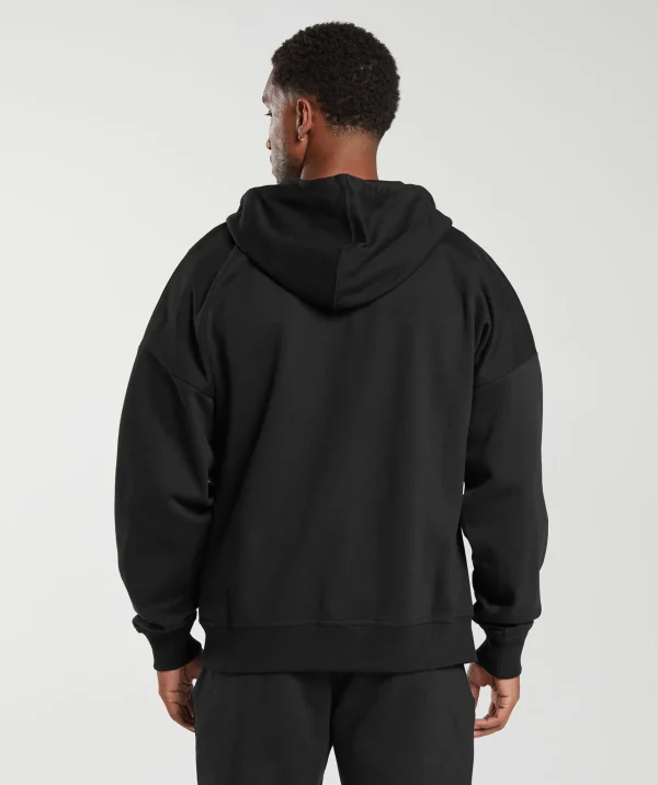 Gymshark Sweatsuits | Hoodies & Sweatshirts*Crest Oversized Zip Up Hoodie Black