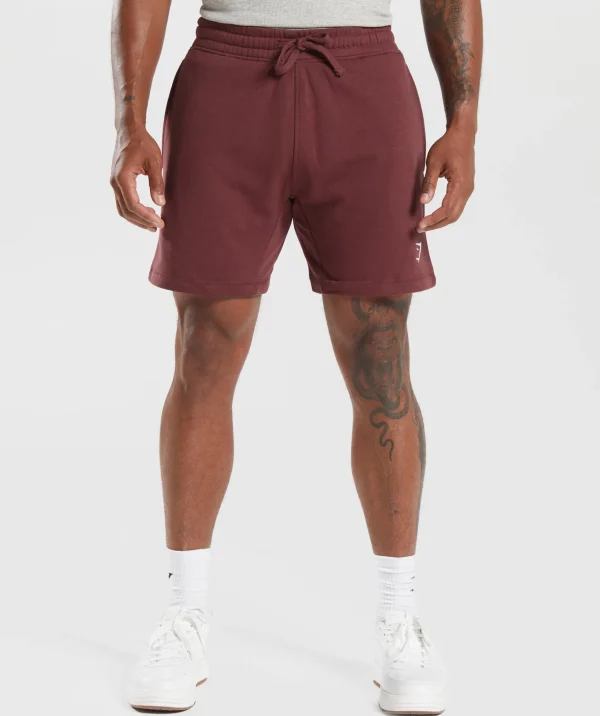 Gymshark Shorts*Crest 7" Shorts WashedBurgundy