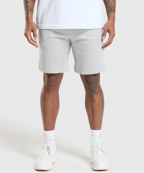 Gymshark Shorts*Crest 9" Shorts LightGreyMarl