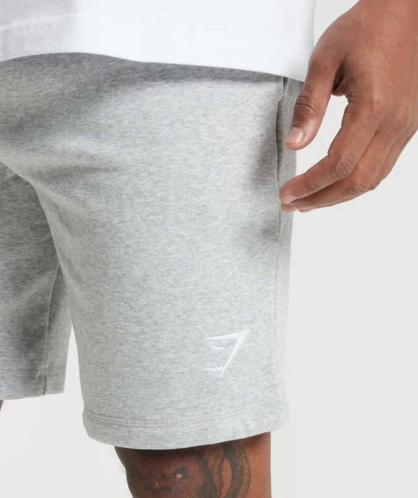 Gymshark Shorts*Crest 9" Shorts LightGreyMarl