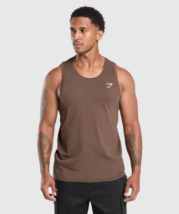 Gymshark Tank Tops*Crest Tank WalnutBrown