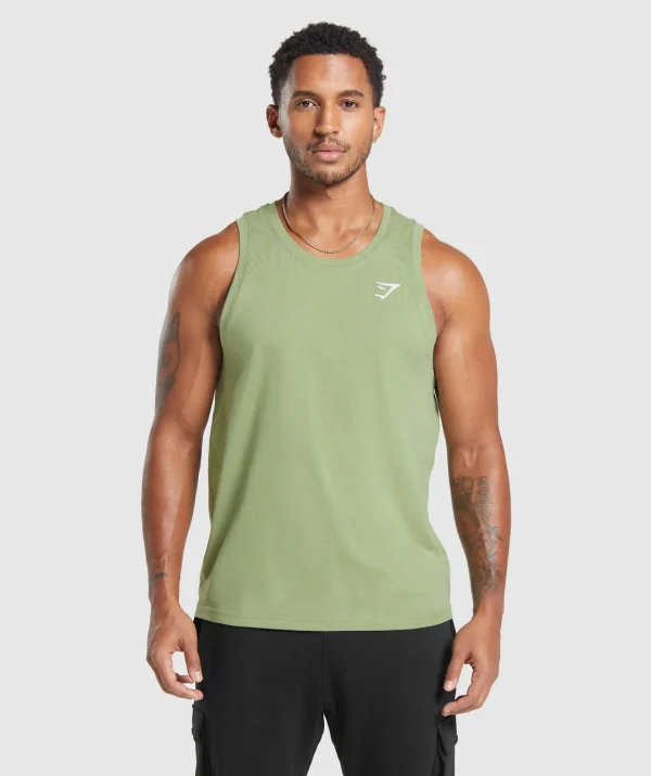 Gymshark Tank Tops*Crest Tank NaturalSageGreen