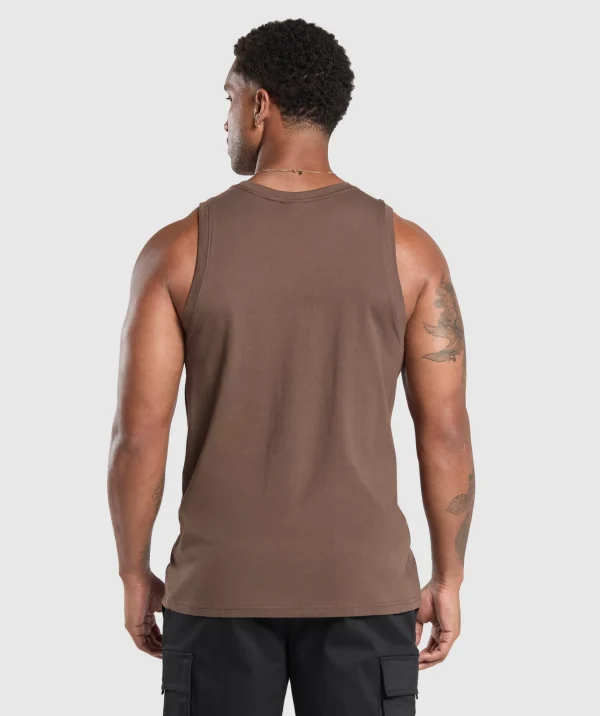 Gymshark Tank Tops*Crest Tank WalnutBrown