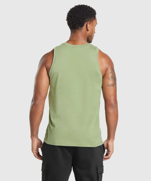 Gymshark Tank Tops*Crest Tank NaturalSageGreen