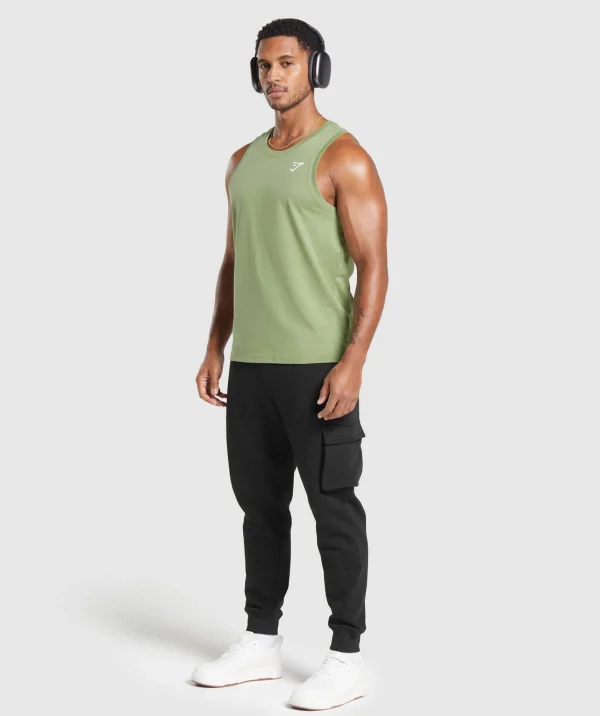 Gymshark Tank Tops*Crest Tank NaturalSageGreen