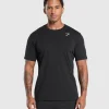 Gymshark T-shirts & Tops*Crest T-Shirt Black