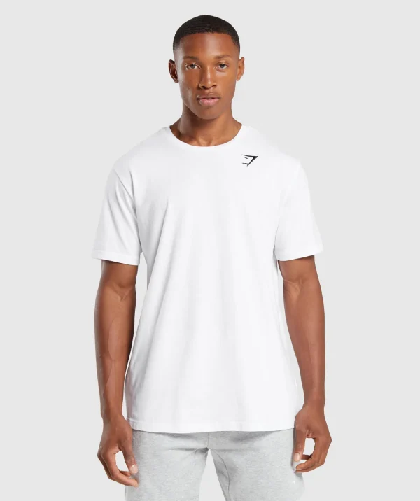 Gymshark T-shirts & Tops*Crest T-Shirt White