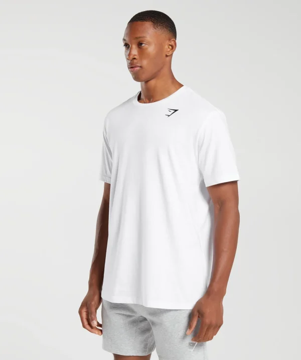 Gymshark T-shirts & Tops*Crest T-Shirt White