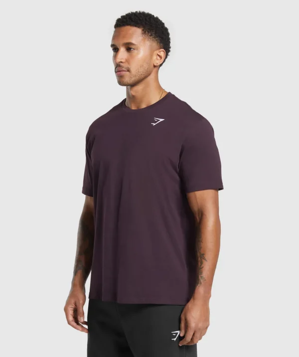 Gymshark T-shirts & Tops*Crest T-Shirt PlumBrown