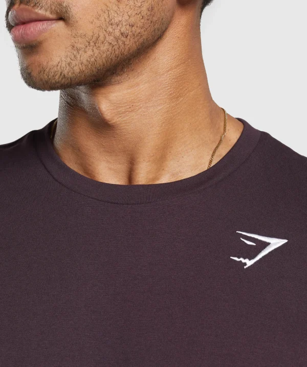 Gymshark T-shirts & Tops*Crest T-Shirt PlumBrown