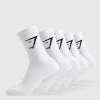 Gymshark Crew Socks*Crew Socks 5pk White