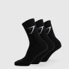 Gymshark Crew Socks*Crew Socks 3pk Black