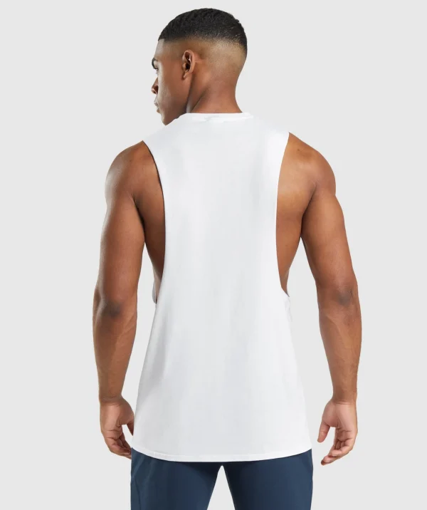 Gymshark Tank Tops | T-shirts & Tops*Critical 2.0 Drop Arm Tank White