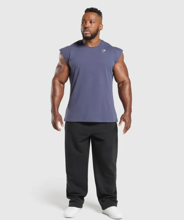 Gymshark Tank Tops | T-shirts & Tops*Critical Cut Off Tank WeightedPurple