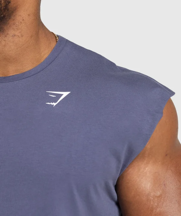 Gymshark Tank Tops | T-shirts & Tops*Critical Cut Off Tank WeightedPurple