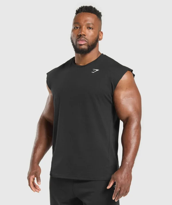 Gymshark Tank Tops | T-shirts & Tops*Critical Cut Off Tank Black