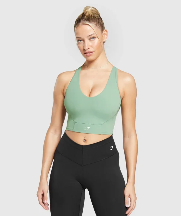 Gymshark Tank Tops | Crop Tops*Crop Mesh Tank DollarGreen