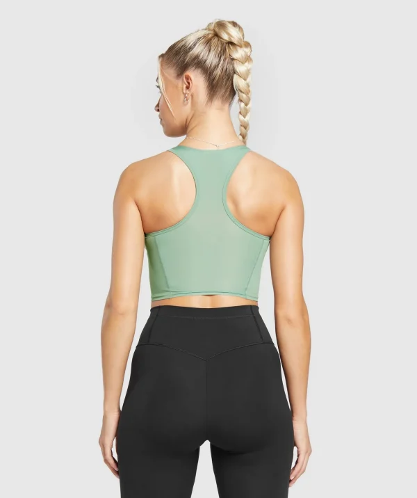 Gymshark Tank Tops | Crop Tops*Crop Mesh Tank DollarGreen