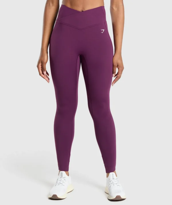 Gymshark High-waisted Leggings*Crossover Leggings MagentaPurple