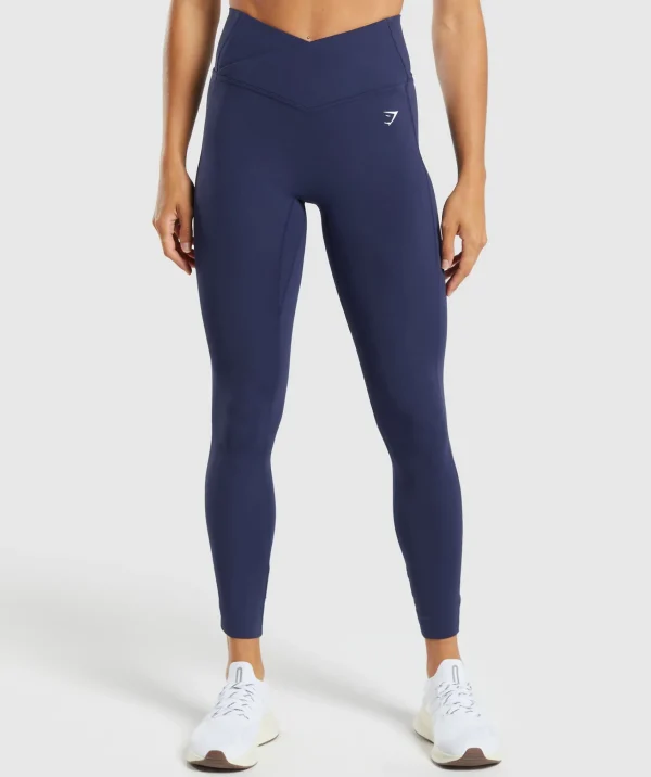 Gymshark High-waisted Leggings*Crossover Leggings DeepBlue