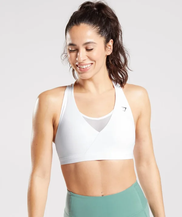 Gymshark Sports Bras*Crossover Sports Bra White